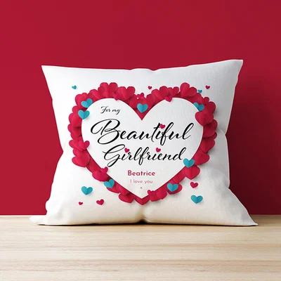 The Range Personalised Cushion - For My Girlfriend