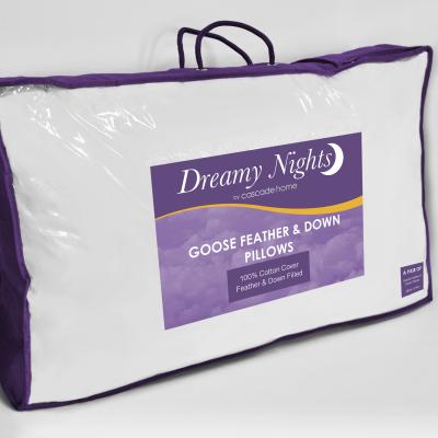 The Range All Natural Goose Feather and Down Pair of Pillows - White