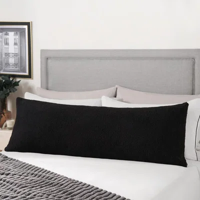The Range Teddy Fleece Lumbar Support Pillow - Black