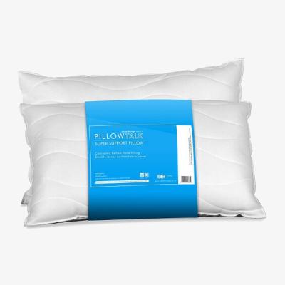 The Range Virgin Staple Polyester Fibre Pillow and Cover - white