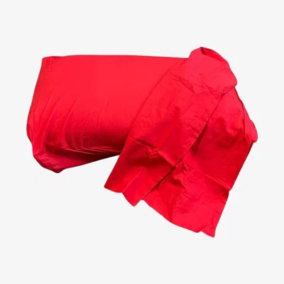 The Range 150 Thread Count Plain Pillow Case Pair - Red
