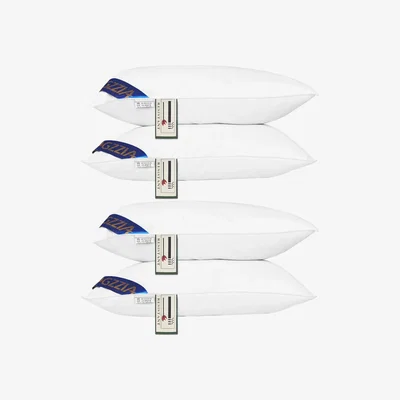 The Range Feather Filled Pillow White Pack of 2 or 4 - White / 70cm