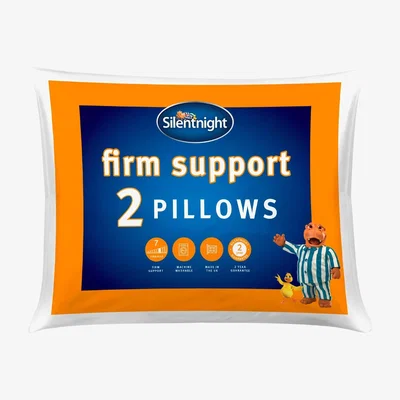 The Range Pack Of Memory Foam Firm Neck Support Pillows - White