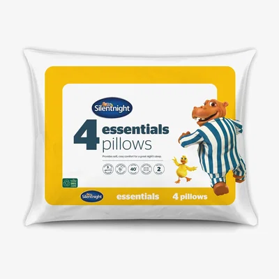 The Range Pack of 4 Silentnight Essentials Pillows