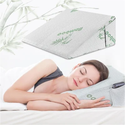 The Range Bamboo Memory Foam Wedge Pillow - White