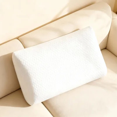 The Range Contour Memory Foam Pillow Neck Support White - White