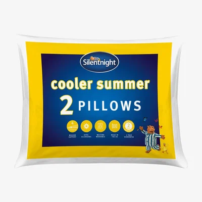 The Range Pair of Silentnight Cooler Summer Pillows