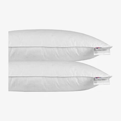 The Range Homescapes Super Microfibre Euro Pillow Pair - White