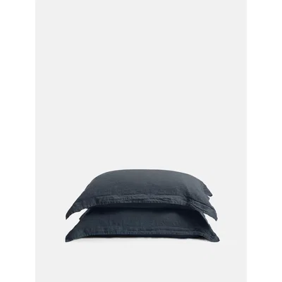 Soho Home Luna Oxford Pillowcase Standard Navy, set of two
