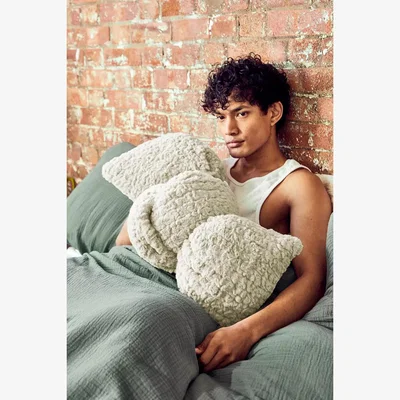 Urban Outfitters Bow Knot Body Pillow - Grey ALL at Urban Outfitters