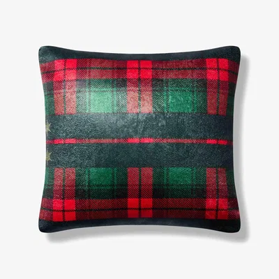 Wolf & Badger Tartan Treasure Christmas Pillow Medium Bless My Funk Home