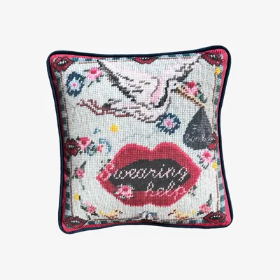 Wolf & Badger Velvet F-Bombs Custom Made Pillow Mommani Threads