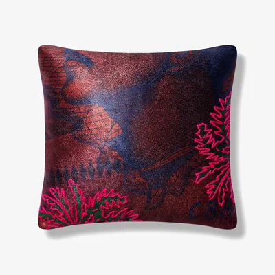 Wolf & Badger Tropical Palms Embroidered Pillow Large Large Bless My Funk Home