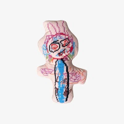 Wolf & Badger Velvet "Swag Monster" Sculpted Plush Monster Pillow Mommani Threads
