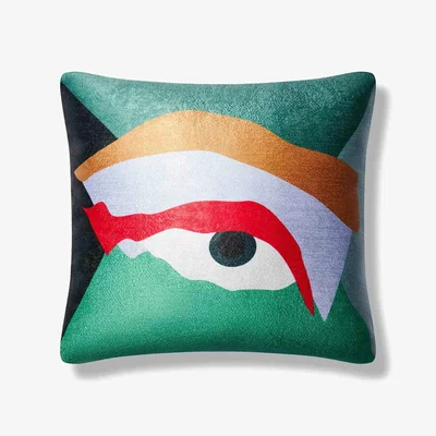 Wolf & Badger Eye Of The Tiger Pillow Medium Bless My Funk Home