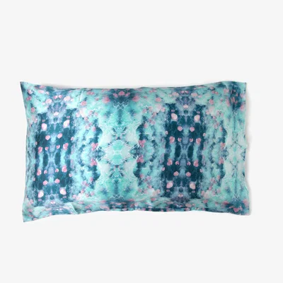 Wolf & Badger Ocean Print Silk Pillow Case Gelso Milano
