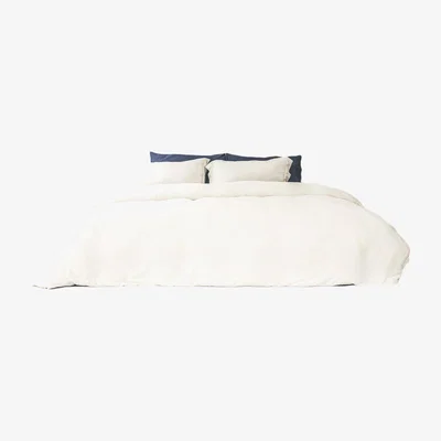 Wolf & Badger Australian Queen Bamboo Duvet Cover With 2 Pillow Slips. In Uk King - White Uk King Pasithea Sleep