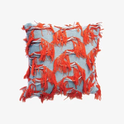 Wolf & Badger The Venus From The Water Pillow - Small - Stone Grey & Coral Red Ccy Currency