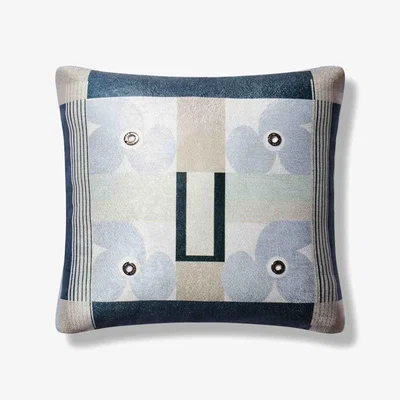 Wolf & Badger The Cloisters Oasis Blue Pillow Large Bless My Funk Home