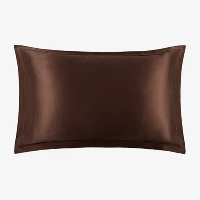 Wolf & Badger Brown The Twenty Two Silk Pillow Sham Set - Chocolate | Us Queen | Manito