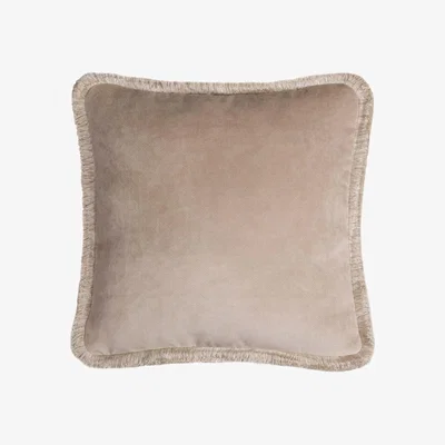 Wolf & Badger Neutrals Beige Happy Pillow Lo Decor