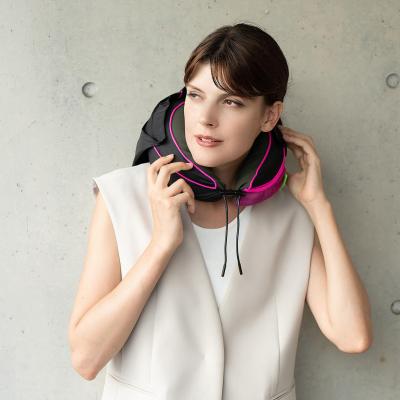 Wolf & Badger Black / Pink / Purple Room Travel Pillow Set - Shock Pink | One Size | Kapture