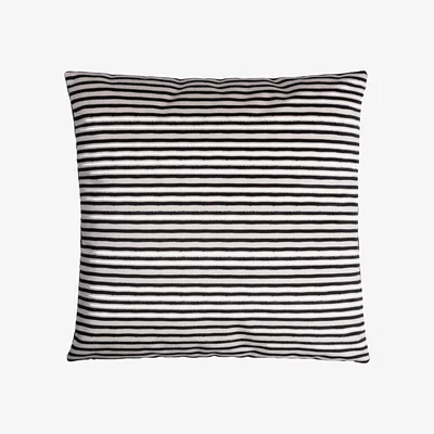 Wolf & Badger Black Pillow Sketch Horizontal Lo Decor