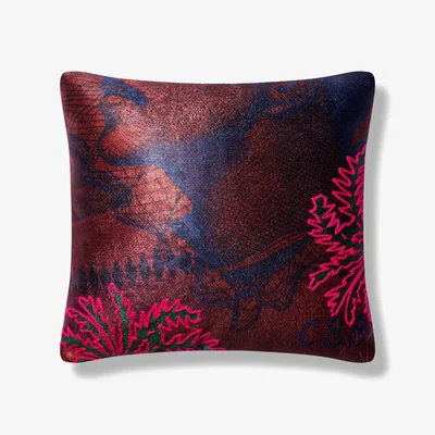 Wolf & Badger Tropical Palms Embroidered Pillow Medium Medium Bless My Funk Home
