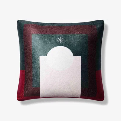 Wolf & Badger Evergreen Elegance Christmas Pillow Large Bless My Funk Home