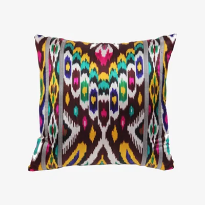 Wolf & Badger Vintage Multicolored Silk Ikat Pillow One Size Smithhönig