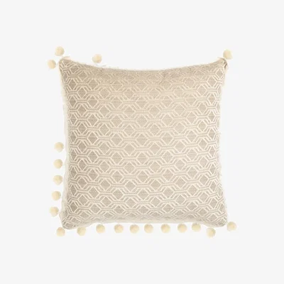 Wolf & Badger Butter Cream Decorative Pillow One Size Km Home Collection