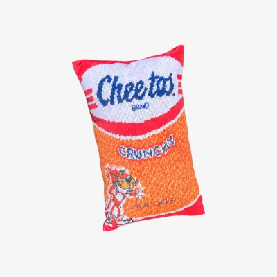 Wolf & Badger Yellow / Orange Velvet "Orange Crush Cheetos" Pillow Mommani Threads