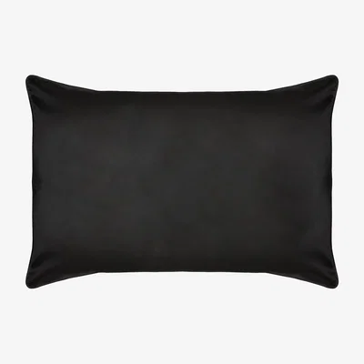 Wolf & Badger Black Aiya Pillowcase Jet Uk Single Studio Pia