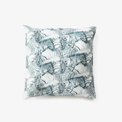Wolf & Badger Zebra 100% Silk 50 Cm X 50 Cm Pillow Case Gelso Milano
