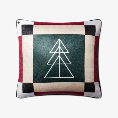Wolf & Badger Holiday Pine Christmas Pillow Medium Medium Bless My Funk Home