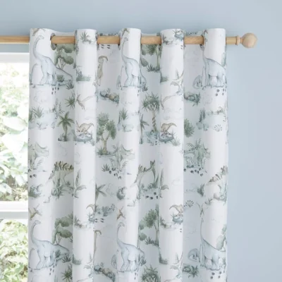 Dunelm Roar and Explore Blackout Eyelet Curtains