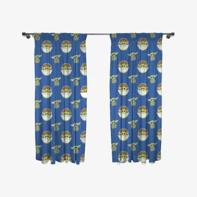 The Range Star Wars The Mandalorian Baby Yoda Curtains - Multicoloured / 5466in