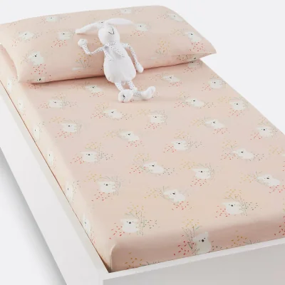 La Redoute Louisa Koala Cotton Fitted Cot Sheet