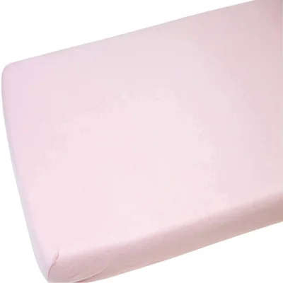 The Range Cot Bed Cotton Fitted Sheet Pack of 2 - Pink