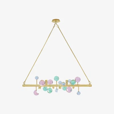Amara Jonathan Adler - Globo 6 Light Linear Chandelier - Multi