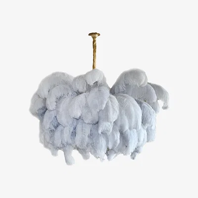 Amara A Modern Grand Tour - Classic Gold Chandelier - Extra Large - Cloud Plumes