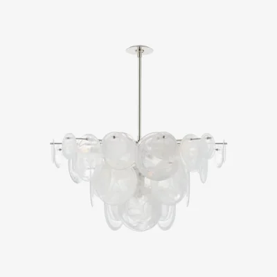 Andrew Martin Loire Chandelier Nickel, Polished Nickel - Andrew Martin