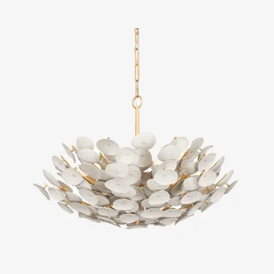 Andrew Martin Aimi Chandelier, Light, Medium, Gold - Andrew Martin