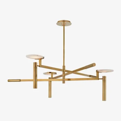 Andrew Martin Melange Chandelier Brass, Antique-Burnished Brass - Andrew Martin