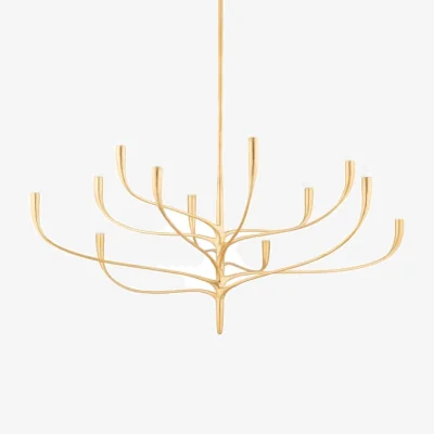 Andrew Martin Labra Chandelier, Large, Gold - Andrew Martin