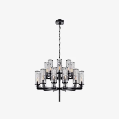 Andrew Martin Liaison Chandelier Bronze, 2 Tier - Andrew Martin