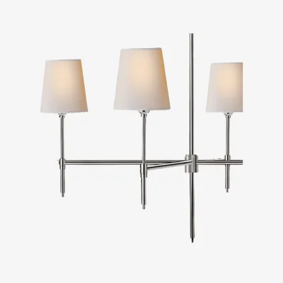Andrew Martin Bryant Chandelier Nickel, Polished Nickel - Andrew Martin