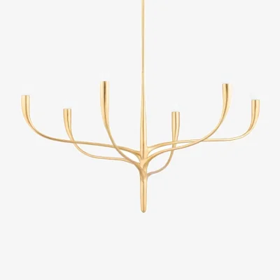 Andrew Martin Labra Chandelier, Small, Gold - Andrew Martin