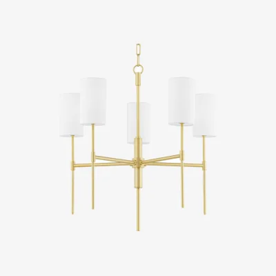 Andrew Martin Olivia Chandelier, Brass - Andrew Martin