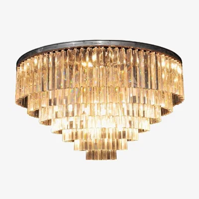 Barker and Stonehouse Timothy Oulton Odeon Large 7 Ring Chandelier, Natural